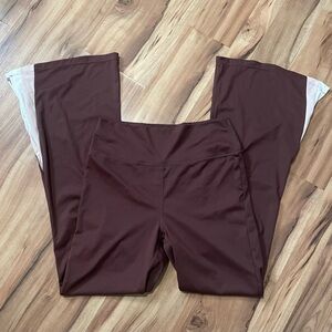 WILO THE LABEL Women's High Rise Split Flare Leg Athletic Pants sz L